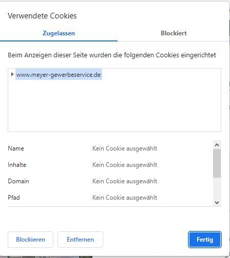 Wir verwenden keine Treckingtools und speichern keine Daten 